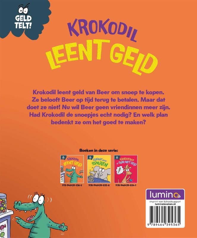 Achterkant van Krokodil leent geld