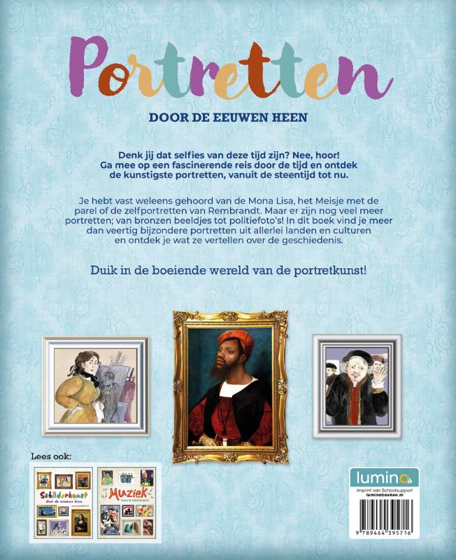 Achterkant van Portretten door de eeuwen heen