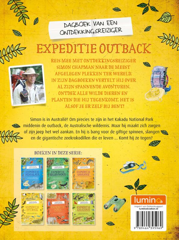 Achterkant van Expeditie outback