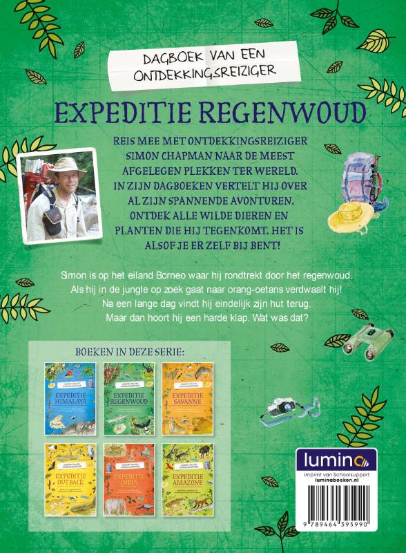 Achterkant van Expeditie regenwoud