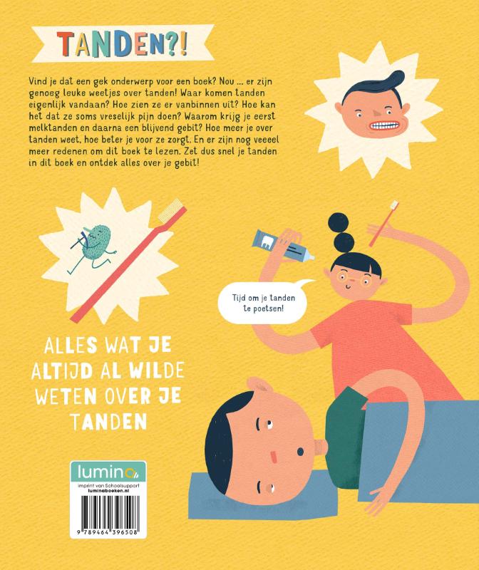 Achterkant van Laat je tanden zien