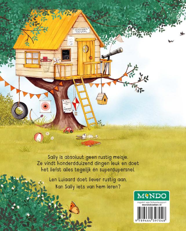 Achterkant van Len Luiaard