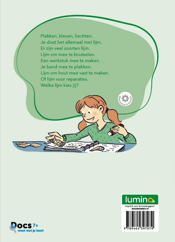 Achterkant van Lijm