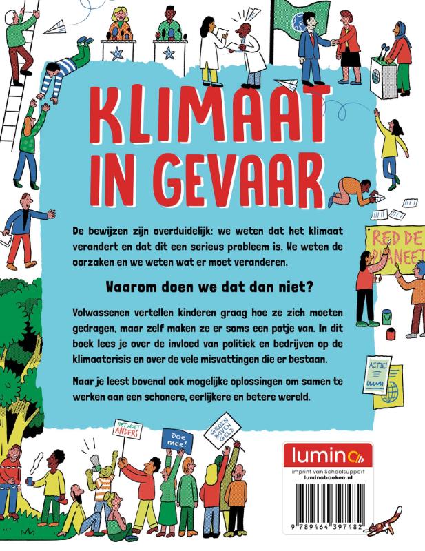 Achterkant van Klimaat in gevaar