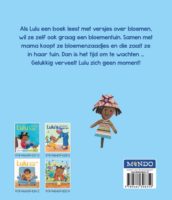 Achterkant van Lulu houdt van bloemen