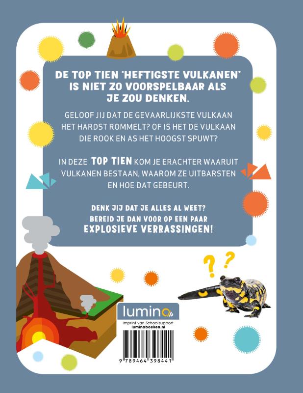 Achterkant van Heftigste vulkanen