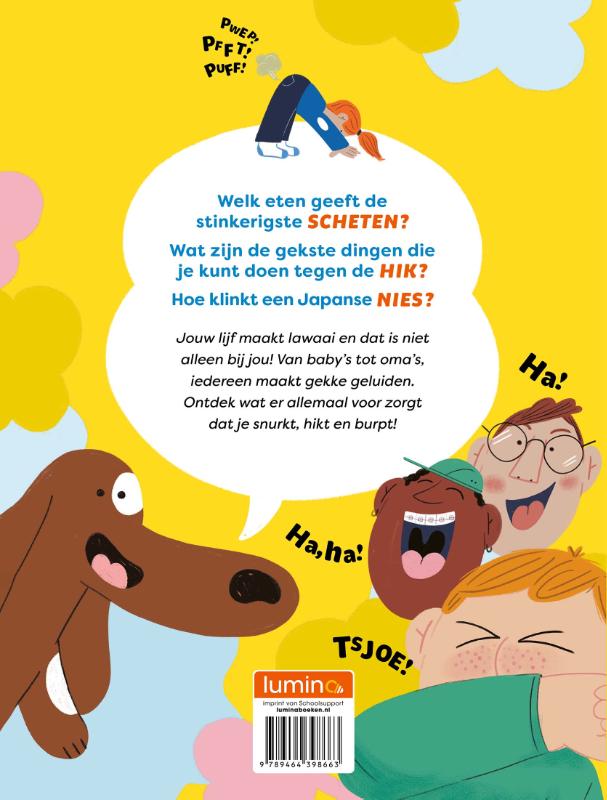 Achterkant van Snurk, hik, burp!