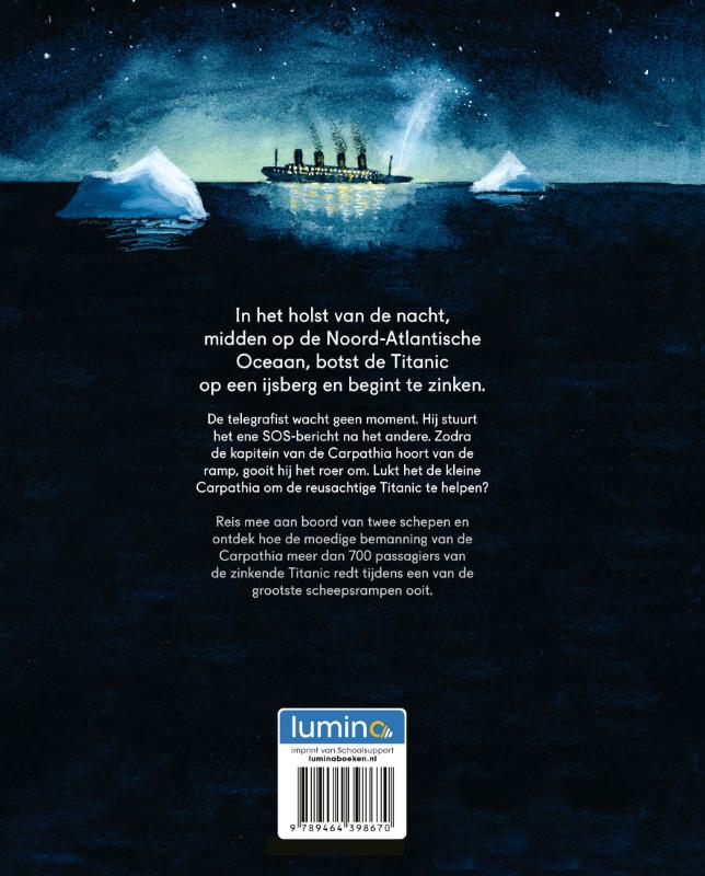 Achterkant van SOS Titanic
