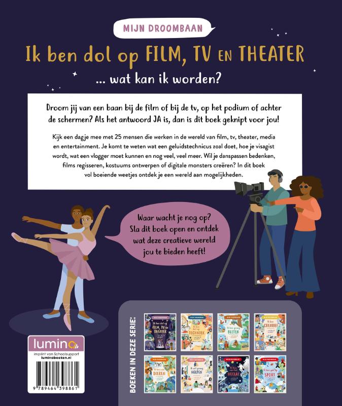 Achterkant van Ik ben dol op film, tv en theater … wat kan ik worden?