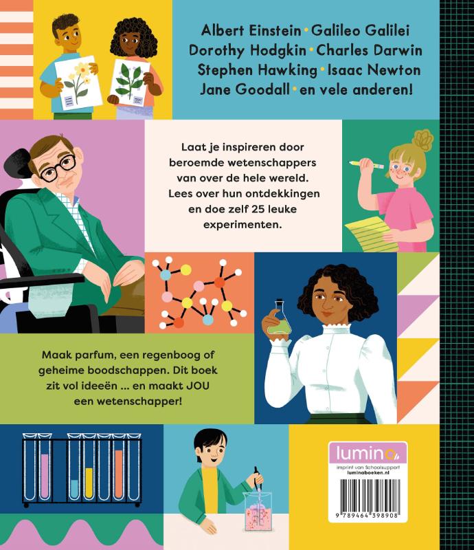 Achterkant van Dit boek maakt jou een wetenschapper