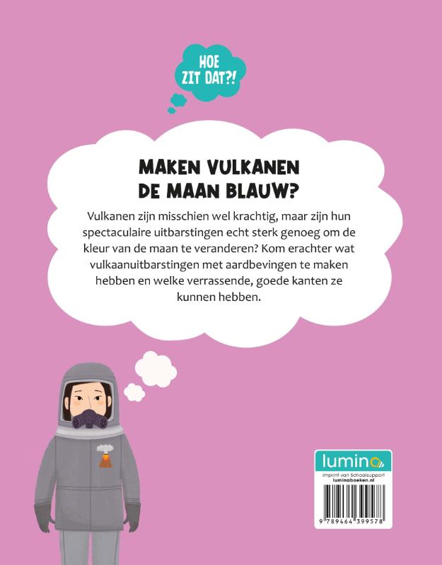 Achterkant van Maken vulkanen de maan blauw?