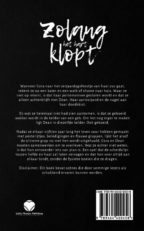 Achterkant van Zolang het hart klopt