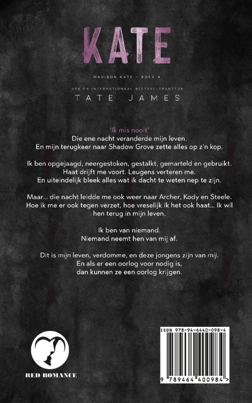 Achterkant van Kate
