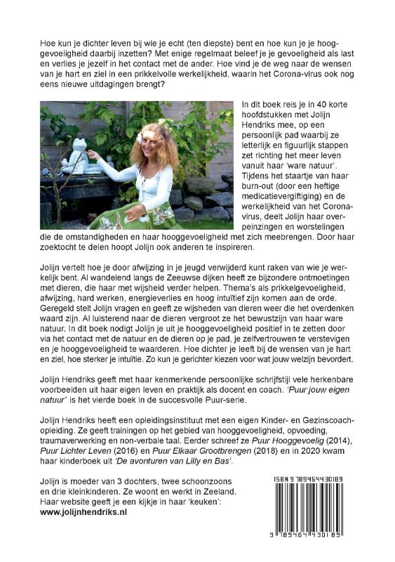 Achterkant van Puur Jouw Hooggevoelige Natuur