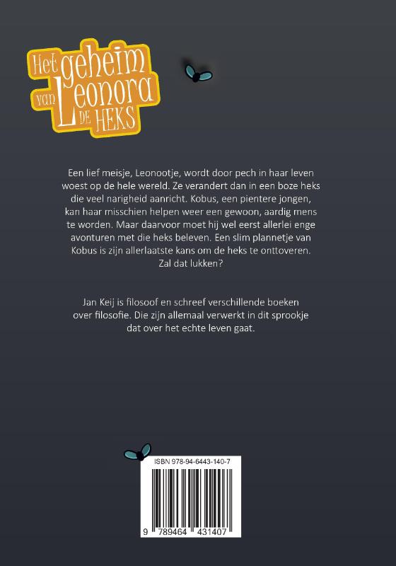 Achterkant van Het geheim van Leonora de heks