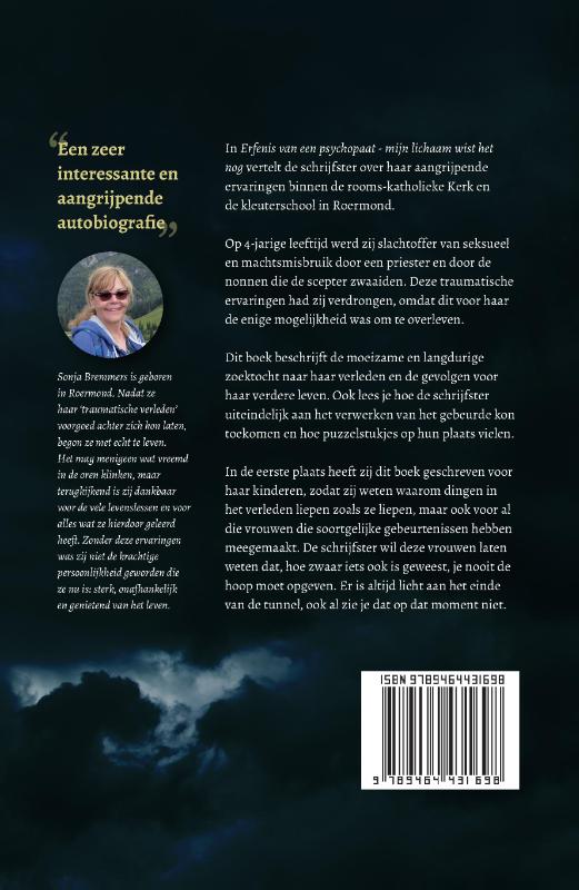 Achterkant van Erfenis van een psychopaat