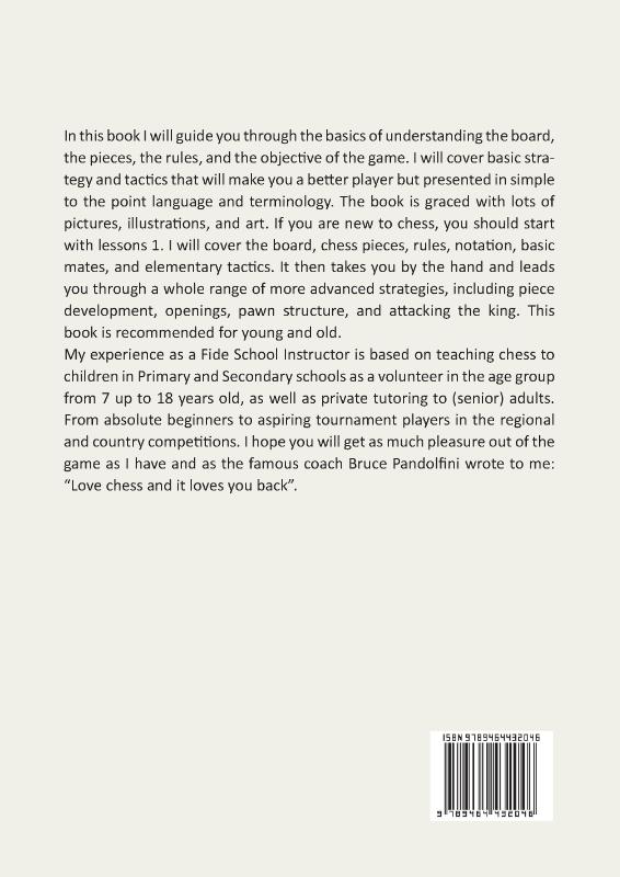 Achterkant van Winstonia Chess Primer