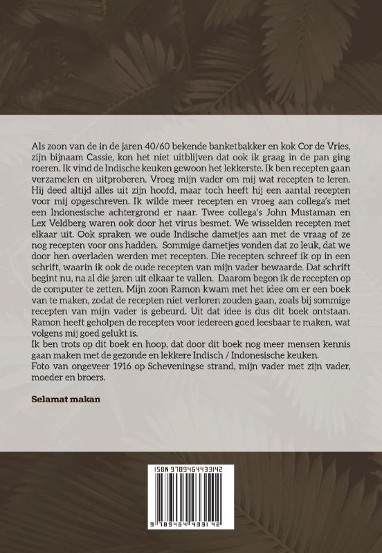 Achterkant van Indische en Indonesische gerechten