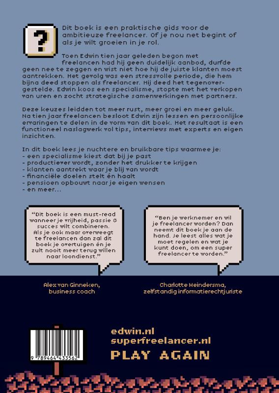 Achterkant van Superfreelancer