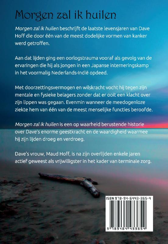 Achterkant van Morgen zal ik huilen