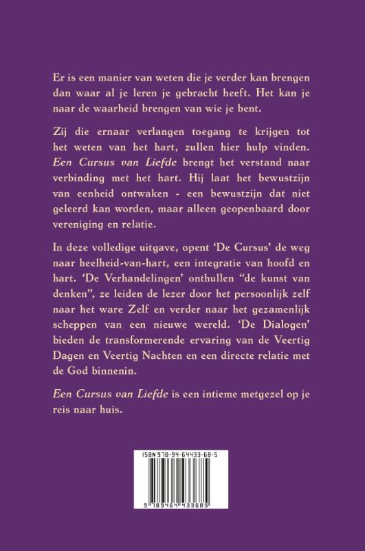 Achterkant van Een Cursus van Liefde