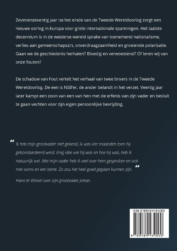 Achterkant van De schaduw van Fout