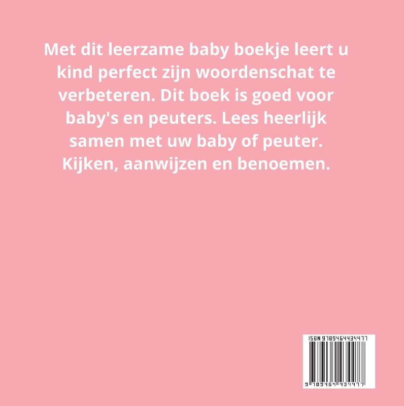 Achterkant van Baby boek fruit en groeten
