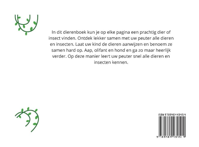 Achterkant van Het dierenboek