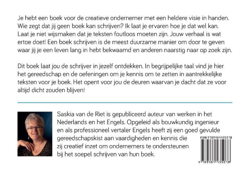 Achterkant van Ontdek de schrijver in jezelf