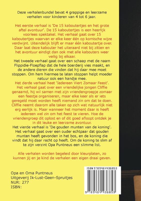 Achterkant van Er was eens