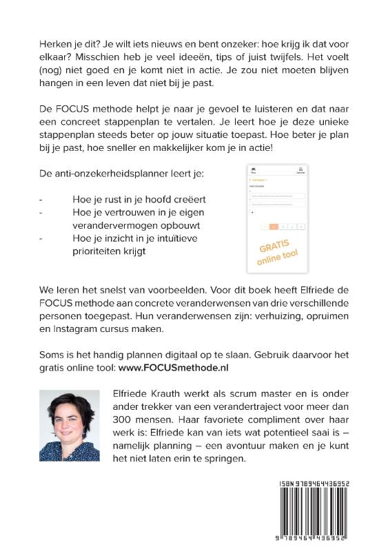 Achterkant van Anti-onzekerheidsplanner