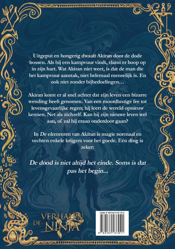 Achterkant van De elementen van Akiran