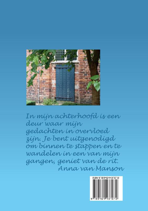 Achterkant van Poëzie in het blauwe uur