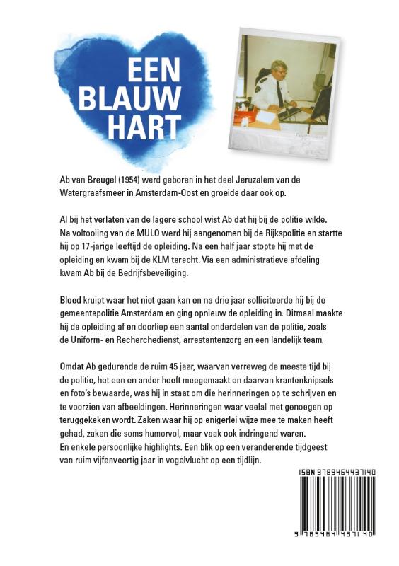 Achterkant van Een blauw hart