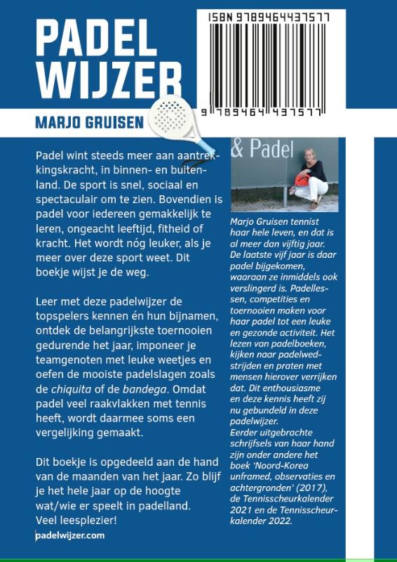 Achterkant van Padelwijzer