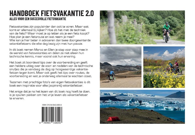 Achterkant van Handboek Fietsvakantie 2.0
