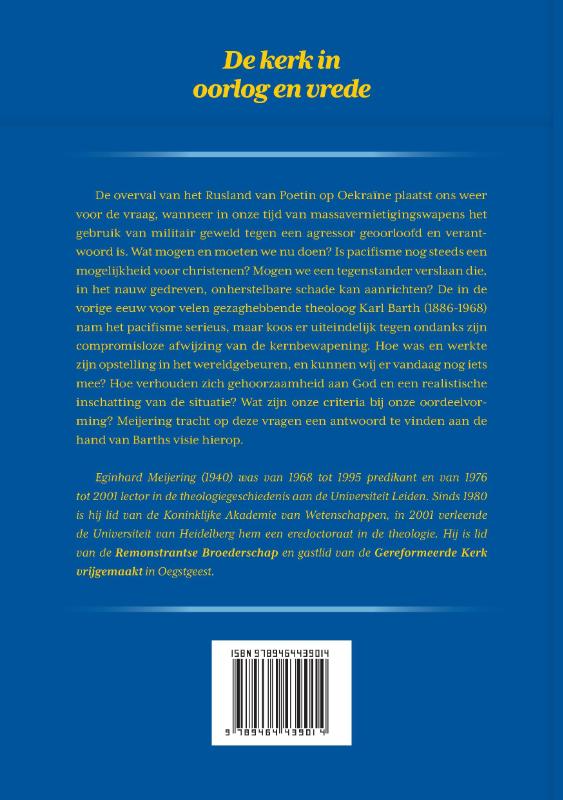 Achterkant van De kerk in oorlog en vrede