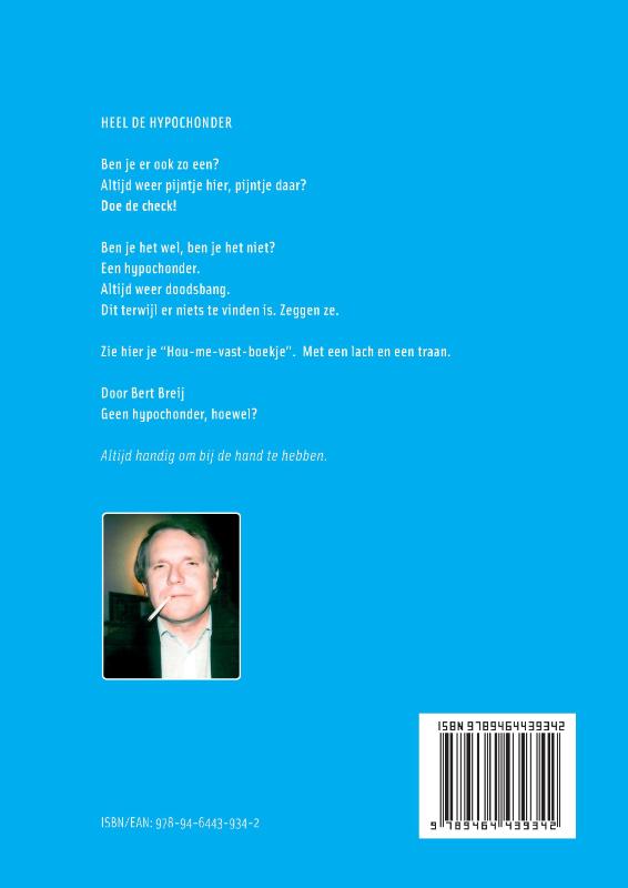Achterkant van Heel de hypochonder