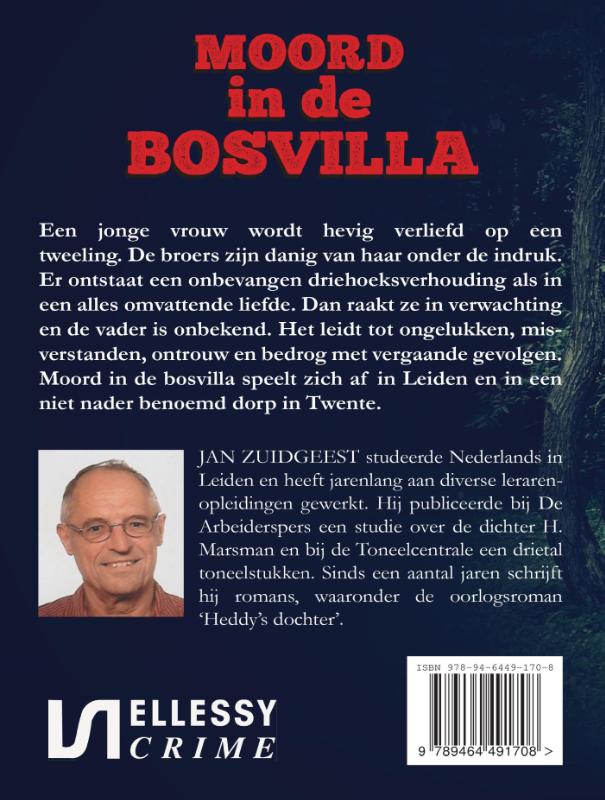 Achterkant van Moord in de bosvilla