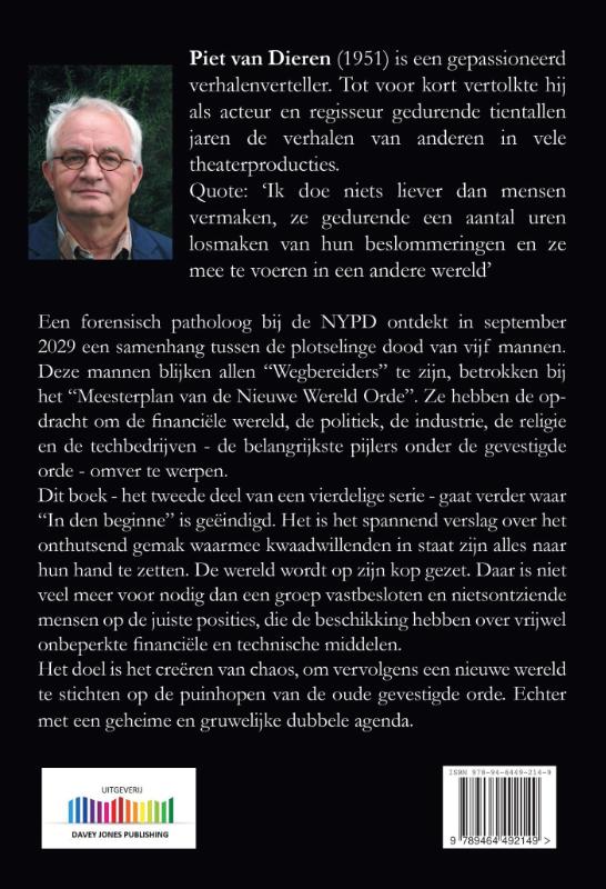 Achterkant van Het Meesterplan van de nieuwe wereld orde