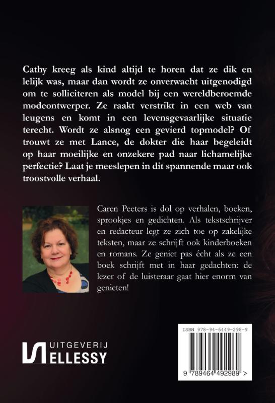 Achterkant van Kiezels op de catwalk