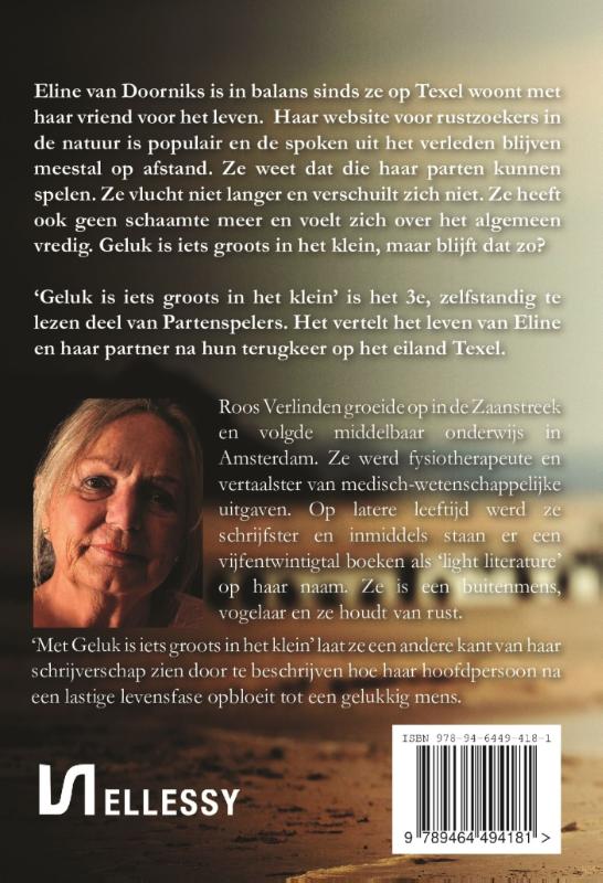 Achterkant van Geluk is iets groots in het klein