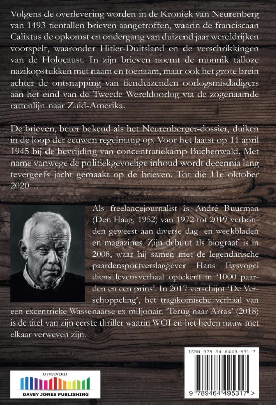 Achterkant van Het Neurenberger Mysterie