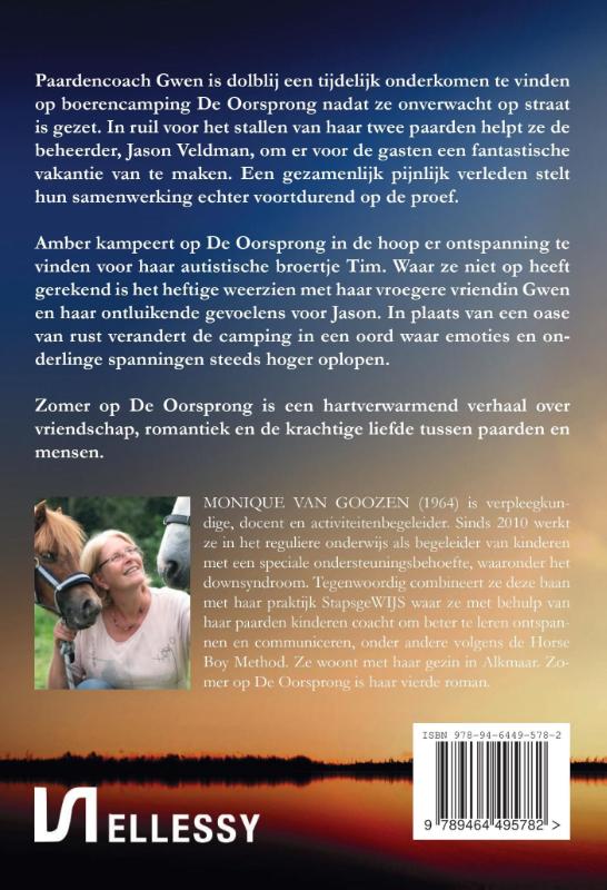 Achterkant van Zomer op de Oorsprong
