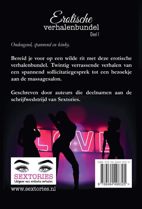Achterkant van Erotische verhalenbundel 1