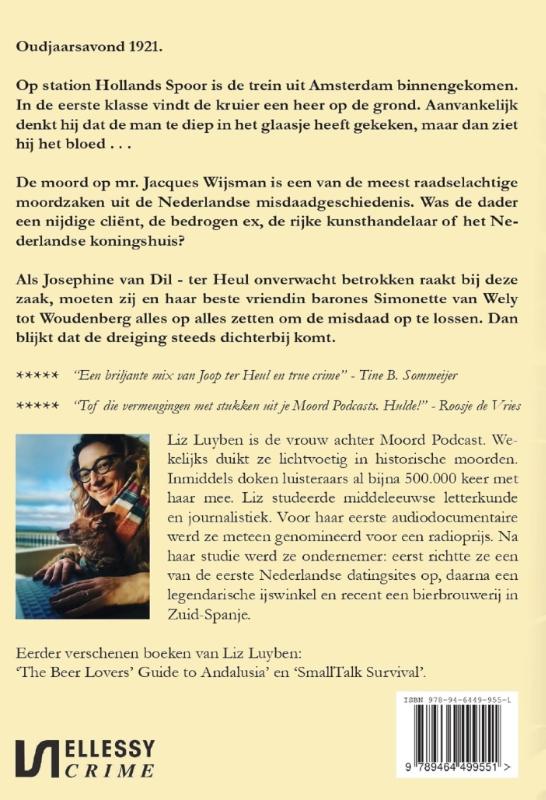 Achterkant van De moord op mr. Jacques Wijsman