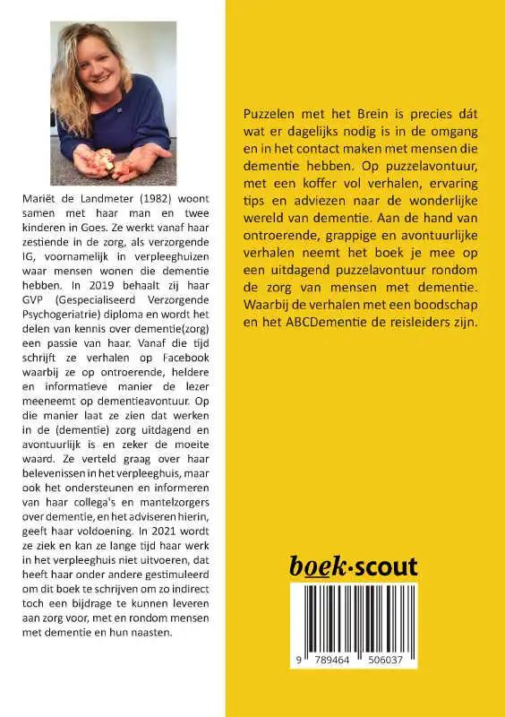 Achterkant van Puzzelen met het brein