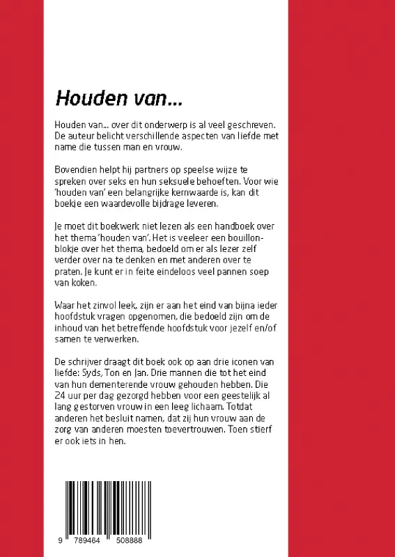 Achterkant van Houden van...