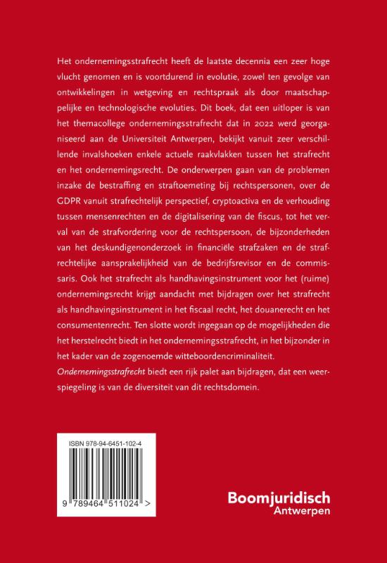Achterkant van Ondernemingsstrafrecht