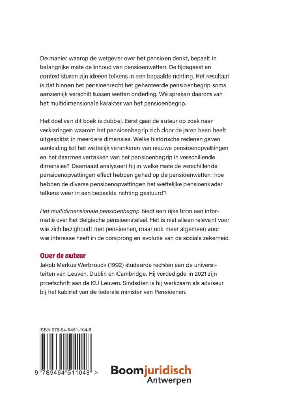 Achterkant van Het multidimensionale pensioenbegrip